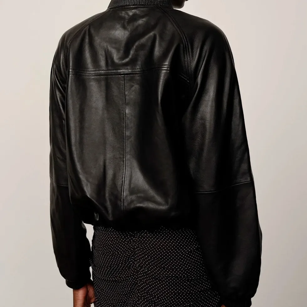 HERSKIND - Blouson Aviateur Yvette - Noir