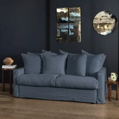 Housse canapé convertible - Bleu de Nîmes