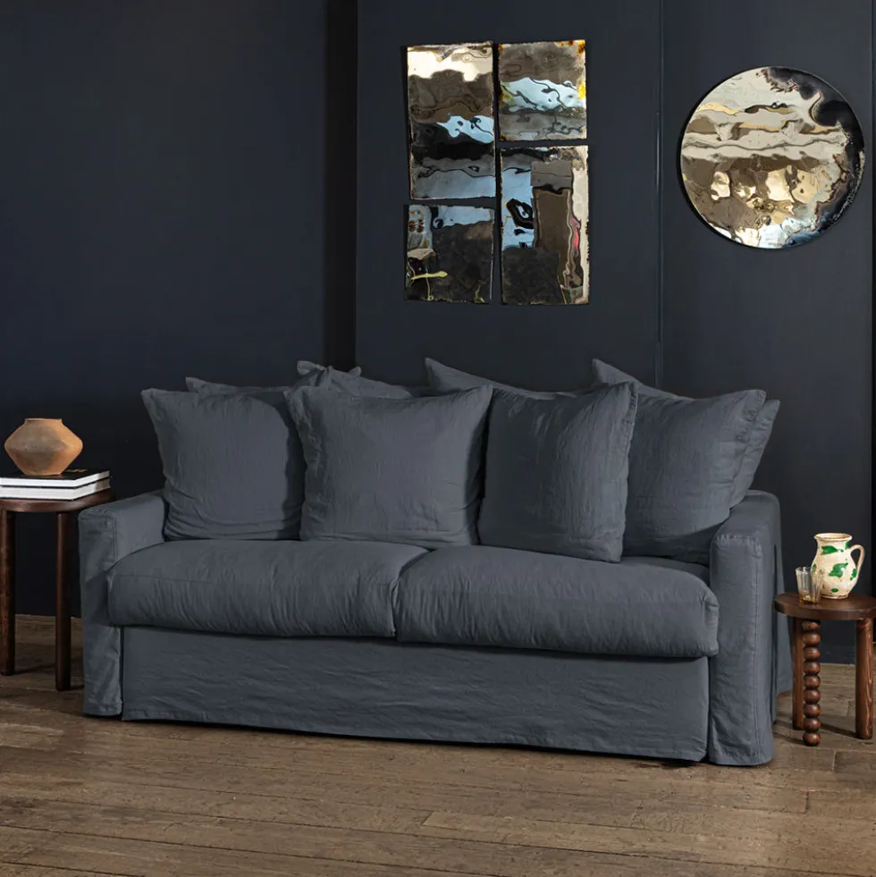 Housse canapé convertible - Bleu Pétrole