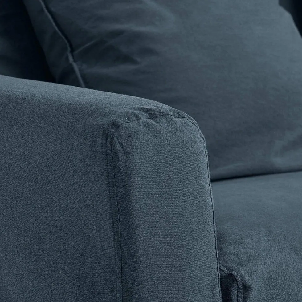Housse canapé convertible - Bleu Pétrole