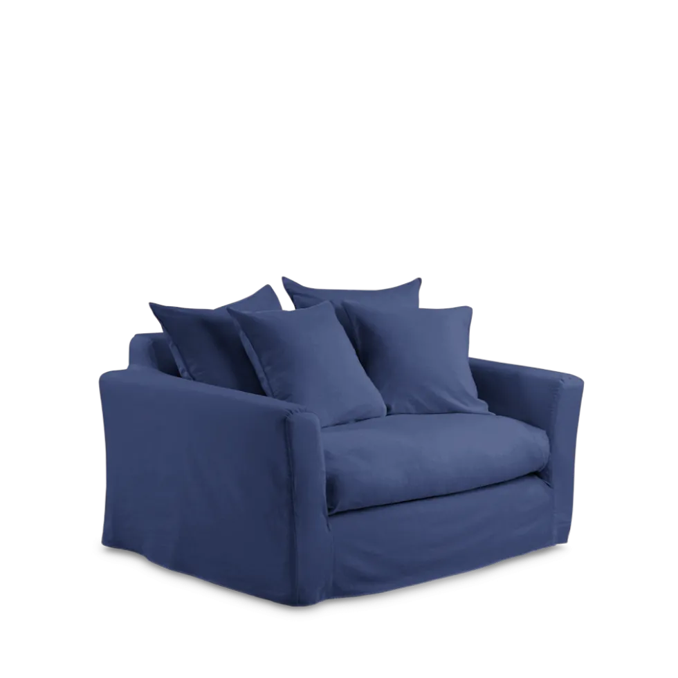 Housse de canapé convertible - Bleu Pacifique