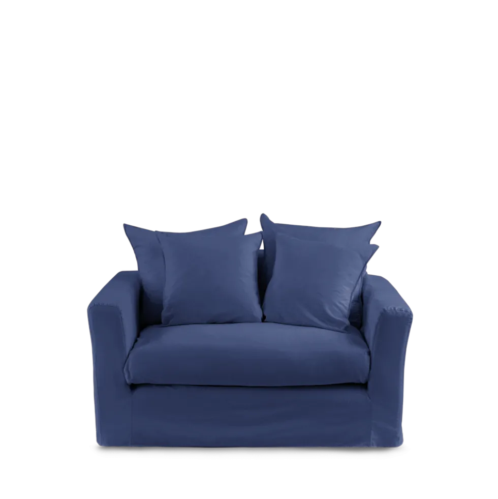 Housse de canapé convertible - Bleu Pacifique
