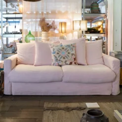 Housse de canapé convertible - Rose Granité