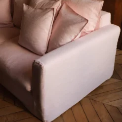 Housse de canapé convertible - Rose Granité