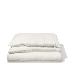 Housse de couette en gaze de coton - Blanc de Meudon