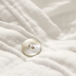 Housse de couette en gaze de coton - Blanc de Meudon