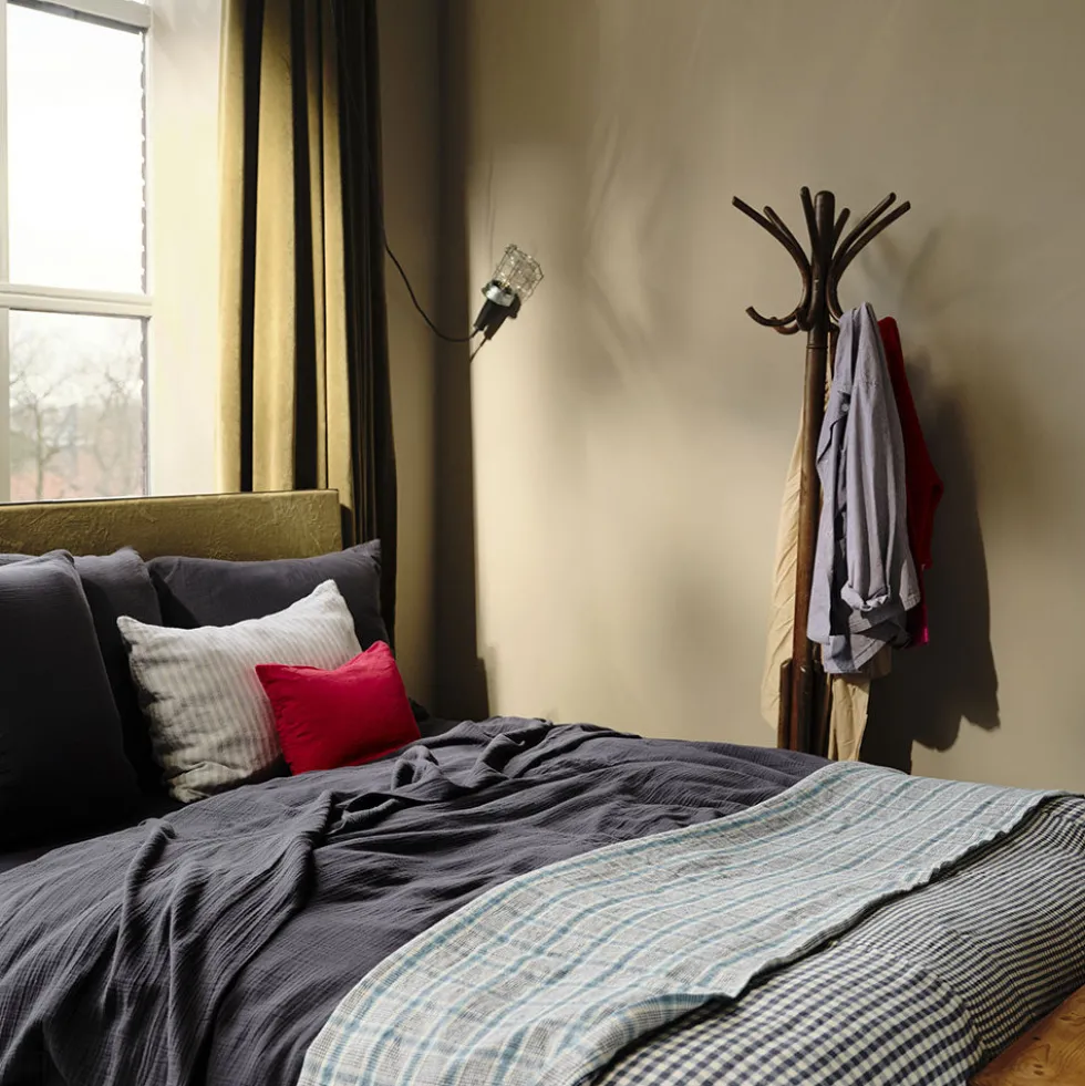 Housse de couette en gaze de coton - Gris Fusain
