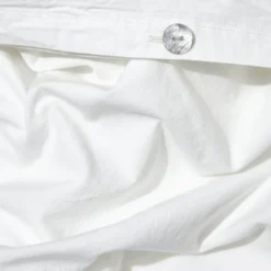 Housse de couette en percale de coton - Blanc Craie