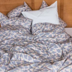 Housse de couette en percale de coton - Tataki Cerisier