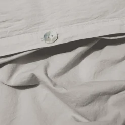 Housse de couette en percale de coton - Gris Pavot