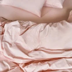 Housse de couette en percale de coton - Rose des Sables
