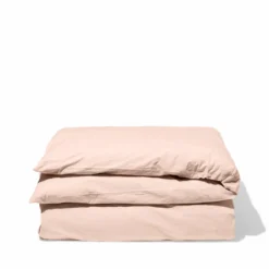 Housse de couette en percale de coton - Rose des Sables