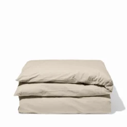 Housse de couette en percale de coton - Beige Dune
