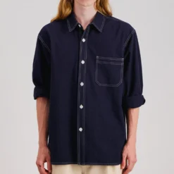 Howlin' - Chemise Everyday Seersucker - Marine
