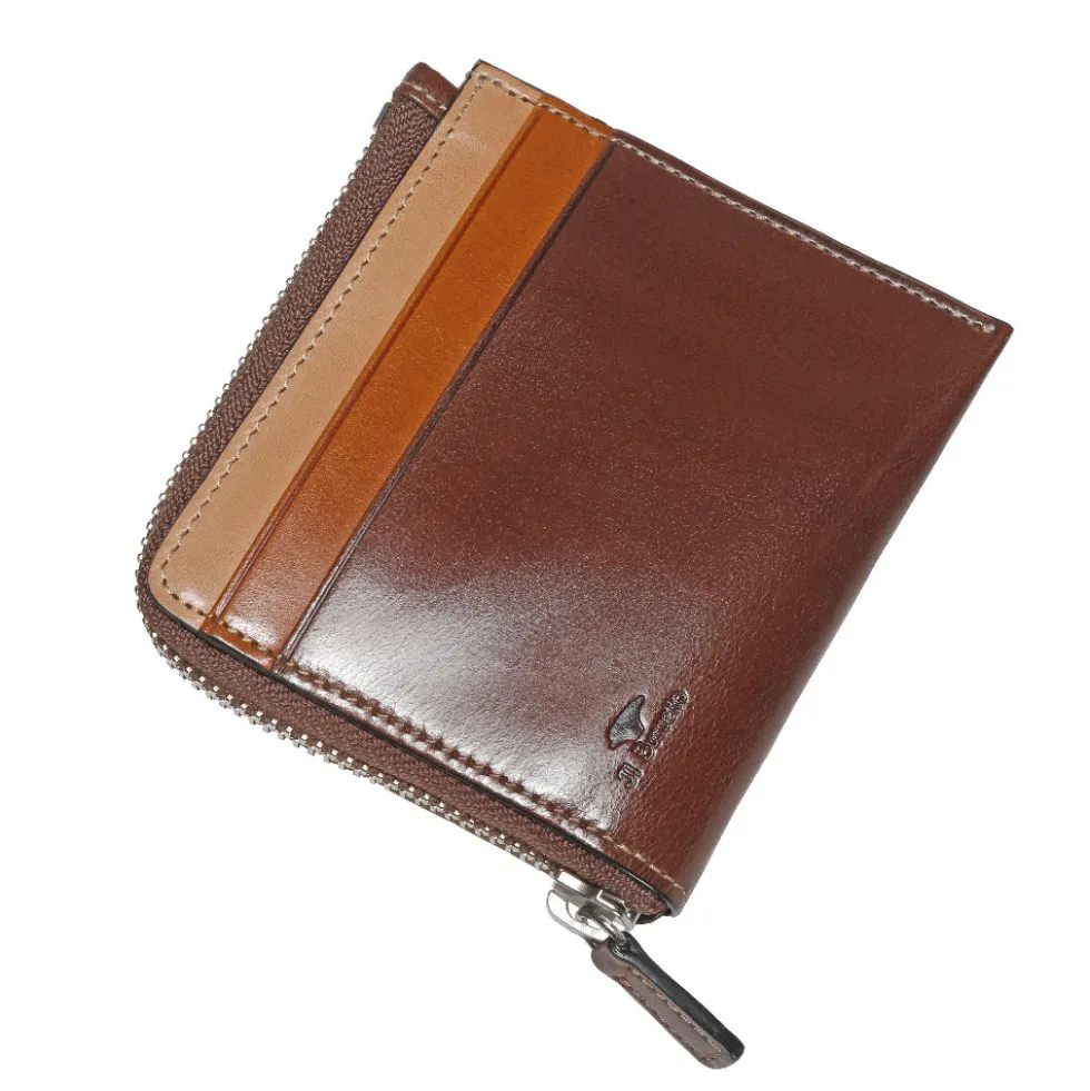 Il Bussetto - Portefeuille Zippy multicolore - Marron