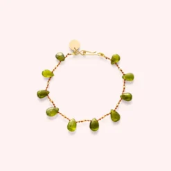 Ivarene - Bracelet Linwood Drops & Beads - Vesuvianite