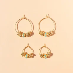 Juhu - Boucles d'oreilles Mini Cruz -Or