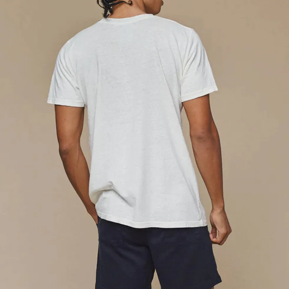 Jungmaven - T-shirt Jung - Blanc Washed