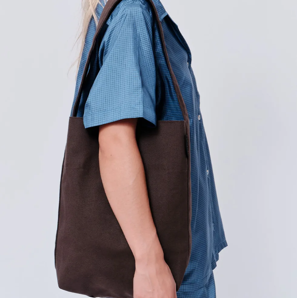 Kaan - Sac Midi Bucket Tote - Bourbon