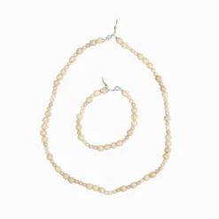 Labro - Collier Piccolo Otto - Fossil Blanc
