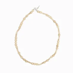 Labro - Collier Piccolo Otto - Fossil Blanc