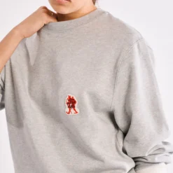 La Caverne du Pont-Neuf x Au Vieux Campeur - Sweat Patch - Gris Clair
