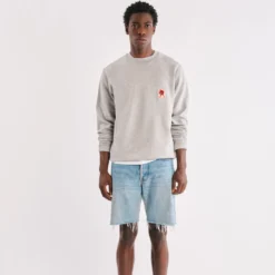 La Caverne du Pont-Neuf x Au Vieux Campeur - Sweat Patch - Gris Clair