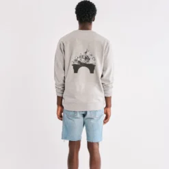 La Caverne du Pont-Neuf x Au Vieux Campeur - Sweat Patch - Gris Clair