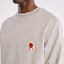 La Caverne du Pont-Neuf x Au Vieux Campeur - Sweat Patch - Gris Clair
