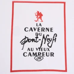 La Caverne du Pont-Neuf x Au Vieux Campeur - T-shirt Etiquette - Blanc
