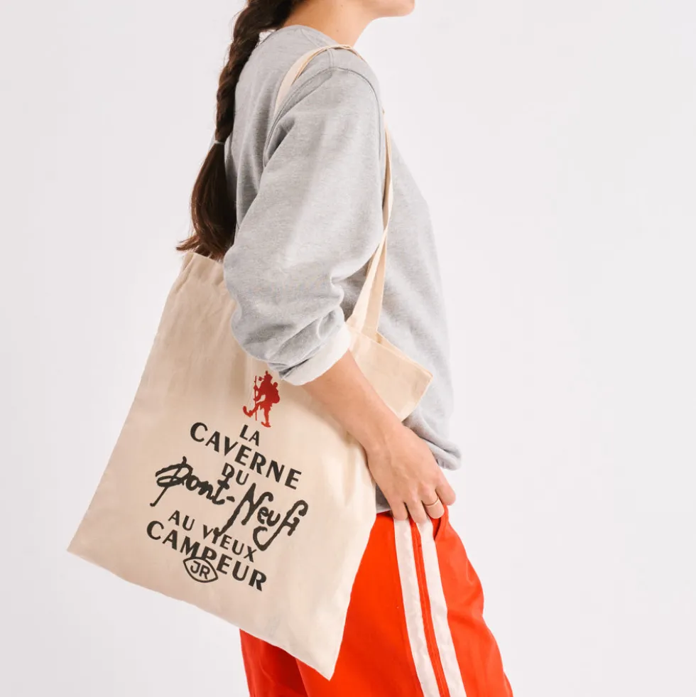 La Caverne du Pont-Neuf x Au Vieux Campeur - Tote Bag - Ecru