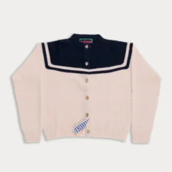La Fetiche - Cardigan Maar - Ecru et Marine