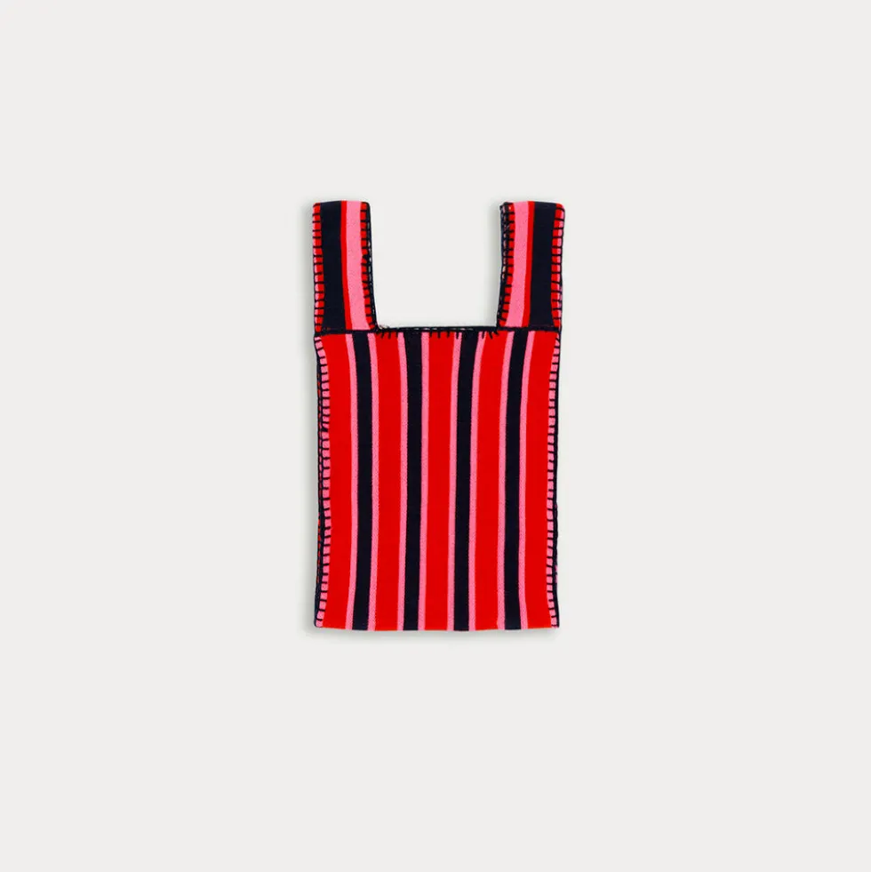 La Fetiche - Sac Bee - Rouge Neon Rose et Marine