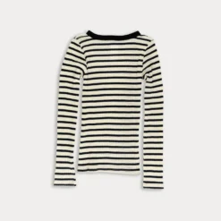 La Fetiche - T-shirt rayé Jackie - Ecru et Marine