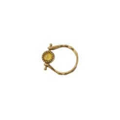 LA2L - Bague Sacha oeil Pierre Pivot - Citrine