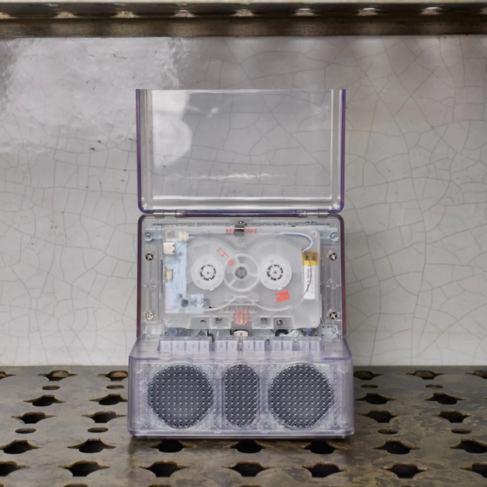 Lecteur cassette et enceinte - Bluetooth 5.0 - Transparent