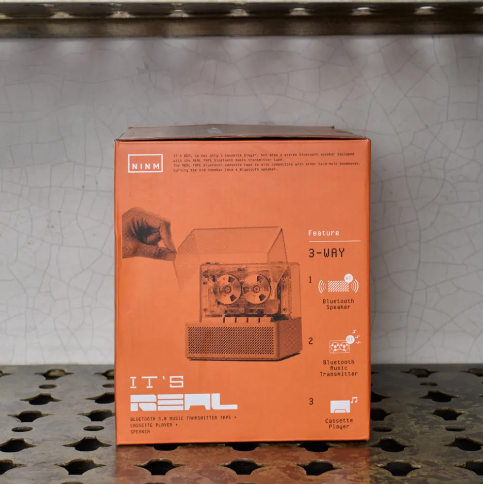 Lecteur cassette et enceinte - Bluetooth 5.0 - Transparent
