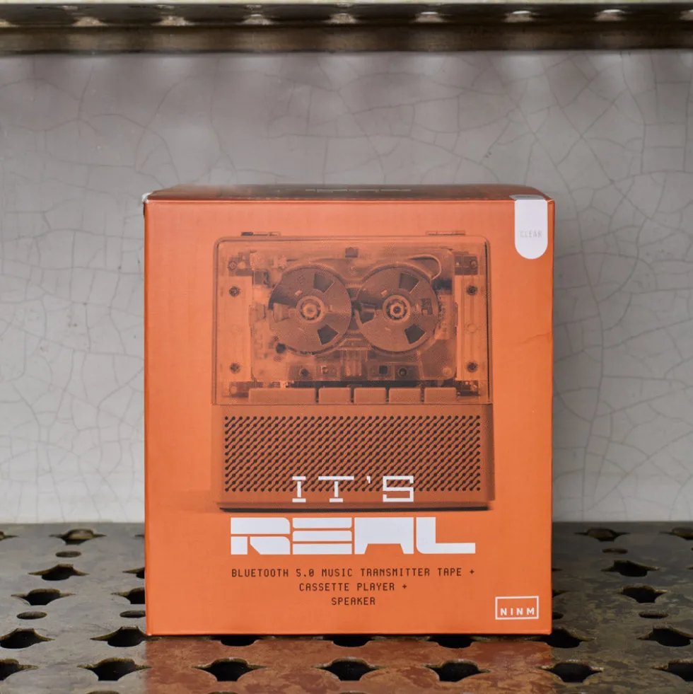 Lecteur cassette et enceinte - Bluetooth 5.0 - Transparent