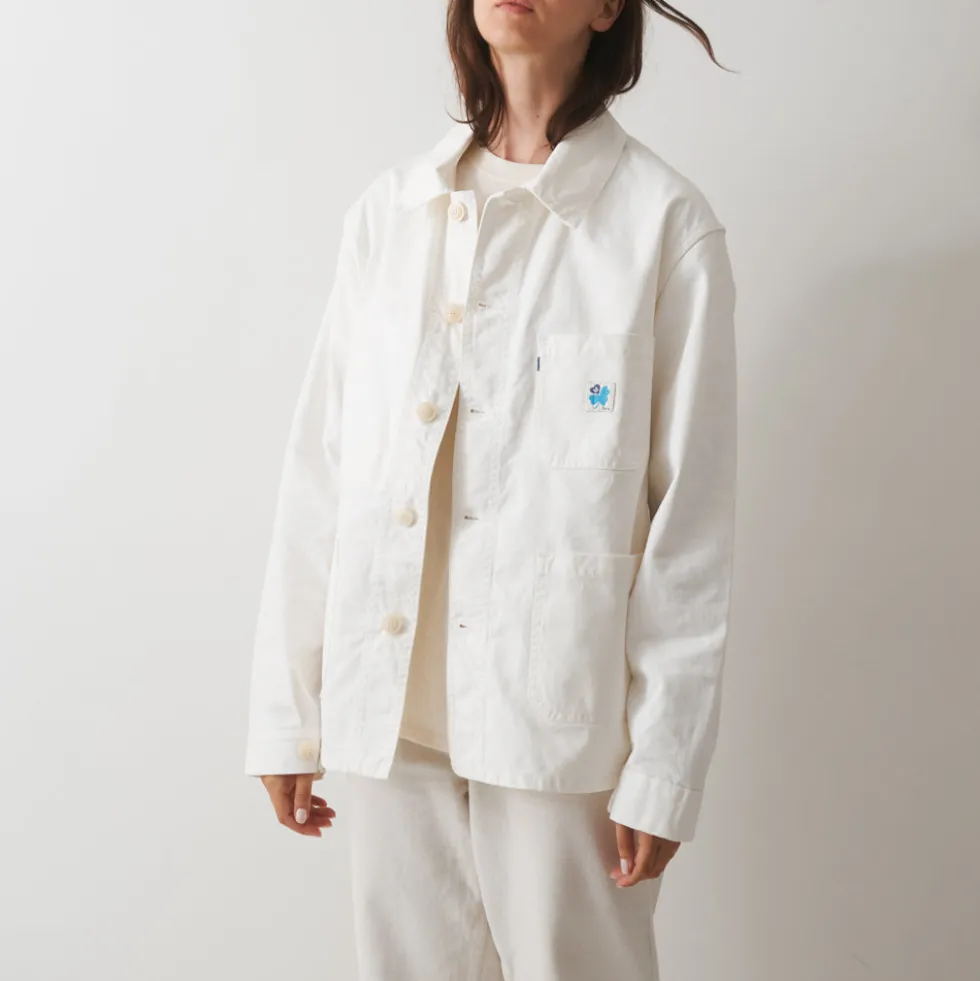 Le Laboureur x NN. 07 x Merci - Veste Tréfle Coeur - Bleu