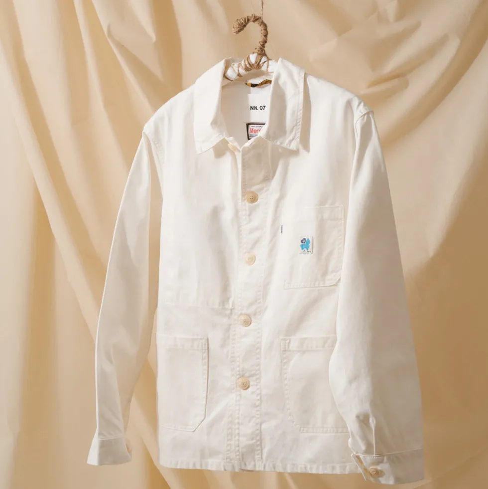 Le Laboureur x NN. 07 x Merci - Veste Tréfle Coeur - Bleu