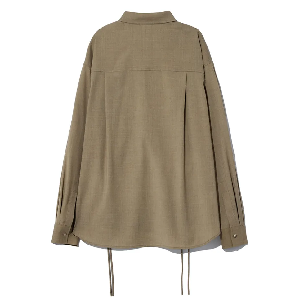 Le 17 septembre - Chemise à torsades latérales - Marron