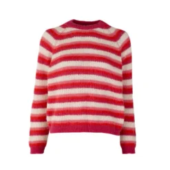 Les Tricots D'o - Pull Cristina - Rouge et Rose