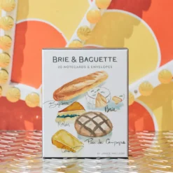 Livre de cartes postales - Brie & Baguettes Carte Enveloppe