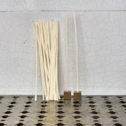 Lot de 20 bougies fines - Ivoire