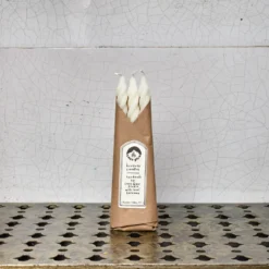 Lot de 3 bougies spirales - Blanc