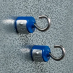 Lot de 2 crochets magnetiques - Bleu
