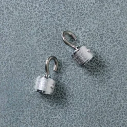 Lot de 2 crochets magnetiques - Chrome