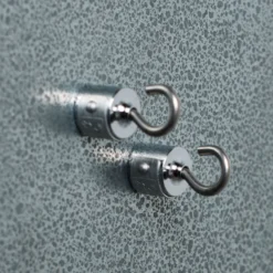 Lot de 2 crochets magnetiques - Chrome