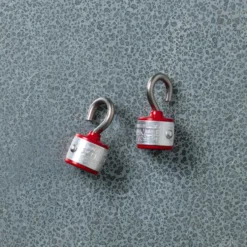 Lot de 2 crochets magnetiques - Rouge