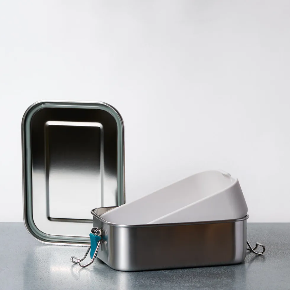 Lunch box en inox - Bleu abysse